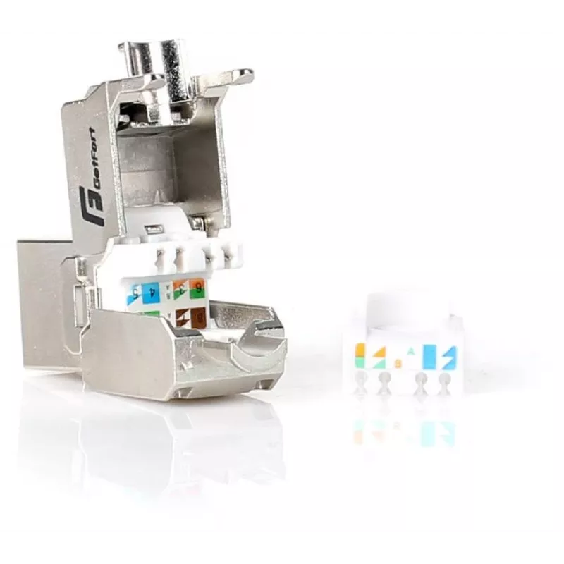 GETFORT KGF-6AFTP-NT Cat.6A FTP Toolless Keystone Jack Modulis