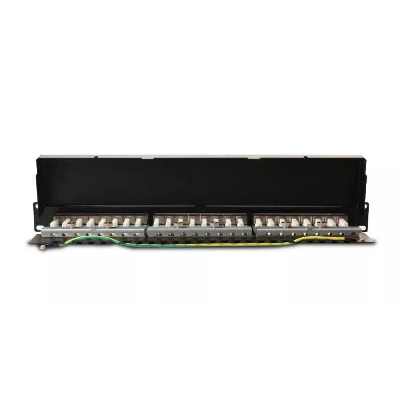GETFORT PGF-6FTP24-B6 Patch Panel FTP Cat.6 24 prievadų 19 colių 1U juodas