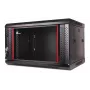 GETFORT WGF06-64EH-WGB 19 colių 6U sieninis tinklo spintos stovas 600x450 mm juodas