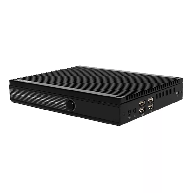 Giada F109D Bekorpusis įterptinis kompiuteris su Intel Celeron J4125, 8GB RAM, Dual GbE, Trigubas ekranas, VESA laikiklis, juodos spalvos