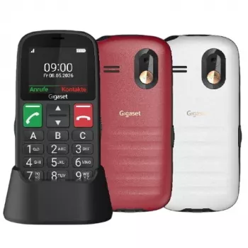 Gigaset GL30 Black | Dual SIM Feature Phone with SOS Emergency Button