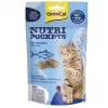 GimCat Nutri Pockets Fish with Salmon 60g – Traškūs skanėstai katėms su kreminiu įdaru odai ir kailiui