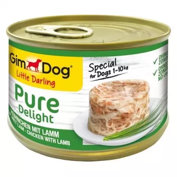 GimCat Pure Delight Chicken with Lamb papildomas šlapias ėdalas katėms, 150 g maišelis