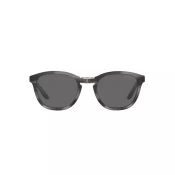 Giorgio Armani vyriški akiniai nuo saulės AR8170-5964B1 Havana acetatiniai kvadratiniai su mėlynais gradientiniais lęšiais