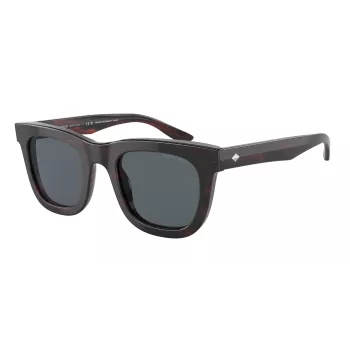 Vyriški akiniai nuo saulės GIORGIO ARMANI AR8171-5963R5 Havana/Ruda acetatinis kvadratinis rėmelis 49mm