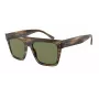 GIORGIO ARMANI Unisex Akiniai AR8177-54092A - Dryžuotas Havana rėmelis, tamsiai žali lęšiai, 52 mm