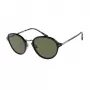 GIORGIO ARMANI Moteriški Akiniai Nuo Saulės AR8139-500131 Juodas Acetato Rėmelis Kvadrato Formos Pilki Lęšiai 51mm