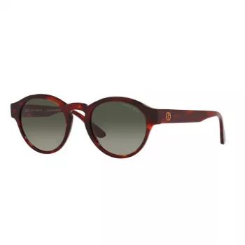 GIORGIO ARMANI Moteriški akiniai nuo saulės AR8146-596271 Havana Acetate Green Gradient 50/15/145 mm