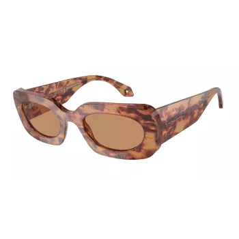 GIORGIO ARMANI Moteriški akiniai nuo saulės AR8182-597853 Havana Brown Acetate 52mm