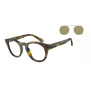 GIORGIO ARMANI Moteriški Akiniai nuo Saulės AR8190U59871W – Stačiakampis Acetato Rėmas, Pilki Lęšiai, 50/19/140 mm