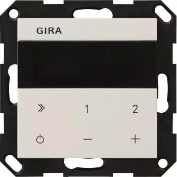 Gira 232003 UP-Radio IP System 55 radijas, blizgus grynai baltas