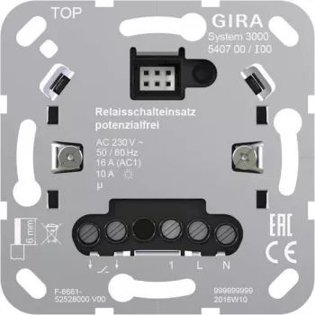 Gira 540700 Relės įdėklas be potencialo