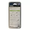 GIZZU 1,8 m Nano kombinacinis fiksavimo kabelis - 4 skaitmenų, perprogramuojamas, pintas plienas, Kensington Nano lizdui (juodas/sidabrinis)