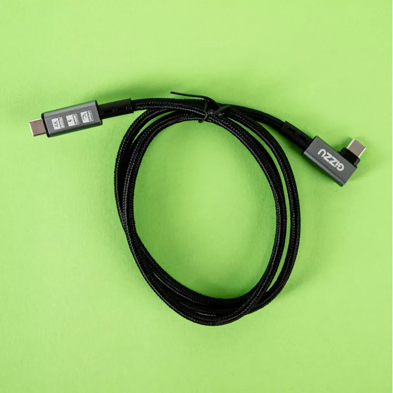 Gizzu 100W 10Gbps Type-C kampinis 1 m laidas