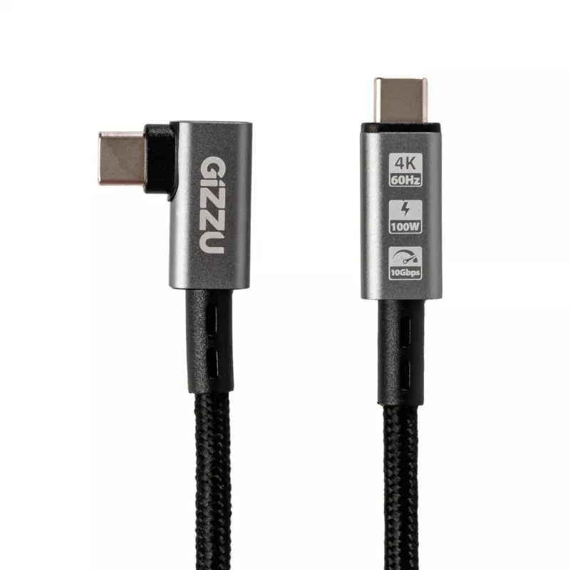 Gizzu 100W 10Gbps Type-C kampinis 1 m laidas