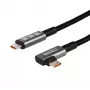 Gizzu 100W 10Gbps Type-C kampinis 1 m laidas