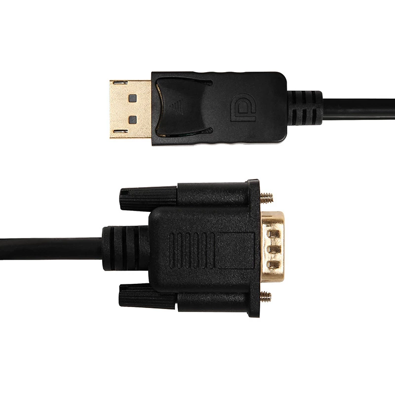 Gizzu 1080P DisplayPort į VGA laidas 1,8 m Poly