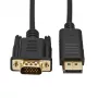 Gizzu 1080P DisplayPort į VGA laidas 1,8 m Poly