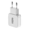 Gizzu 2 prievadų 30W GaN sieninis įkroviklis USB-C PD + USB-A QC baltas