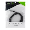 GIZZU 240W 20Gbps USB-C į USB-C laidas, 2 m, juodas