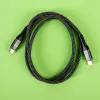 GIZZU 240W 480Mbps USB-C į USB-C pintas laidas 1m juodas