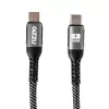 GIZZU 240W 480Mbps USB-C į USB-C pintas laidas 1m juodas