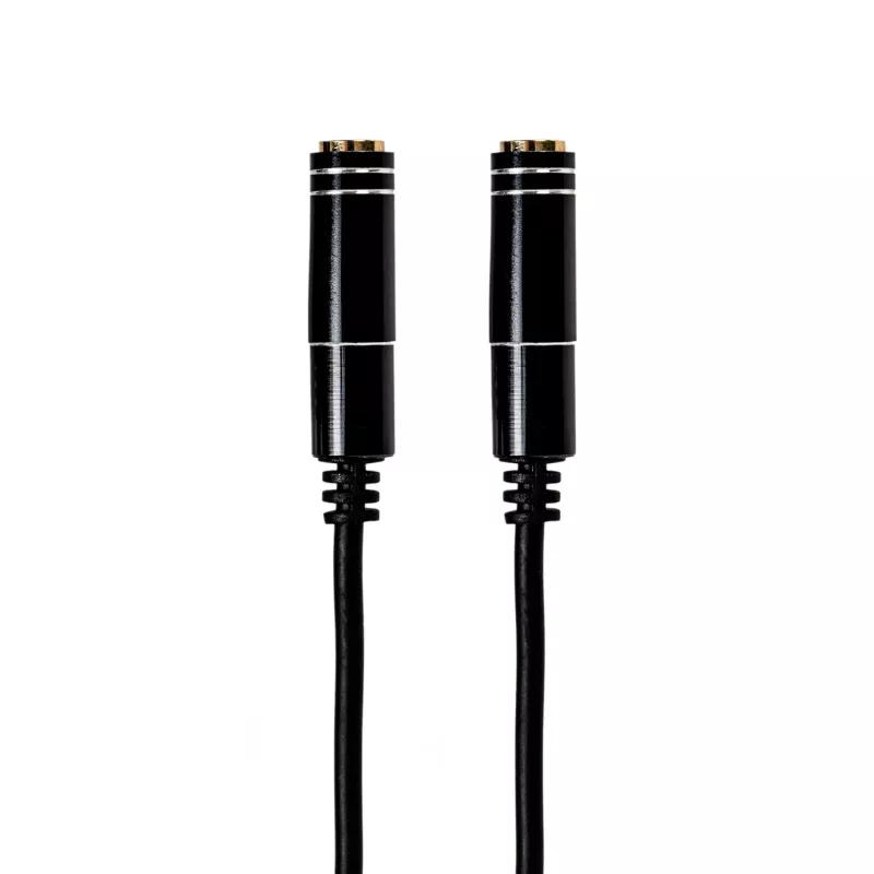 Gizzu 3-Pole garso skirstytuvo kabelis - juodas