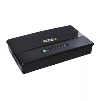 GIZZU 30W 38Wh 10400mAh Mini DC UPS - juoda