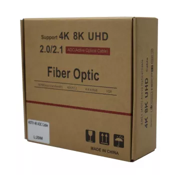 GIZZU 4K Active Fibre Optic HDMI laidas 20 m