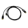 Gizzu 4K HDMI į DisplayPort aktyvus keitiklio kabelis 1,8 m juodas