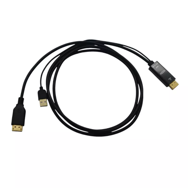 Gizzu 4K HDMI į DisplayPort aktyvus keitiklio kabelis 1,8 m juodas