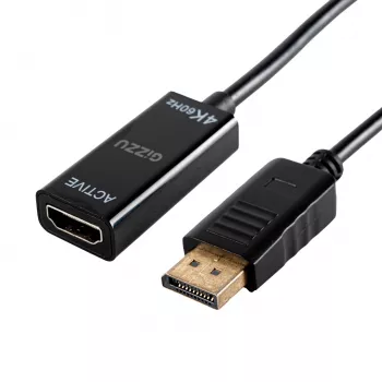 Gizzu 4K60Hz DisplayPort į HDMI aktyvus adapteris