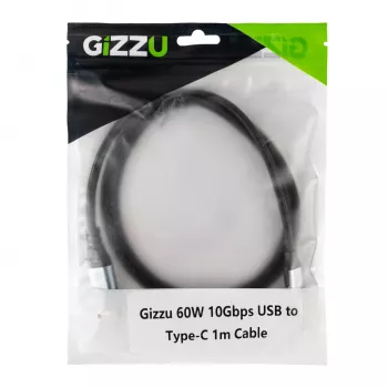 GIZZU 60W 10Gbps USB į Type-C 2m laidas
