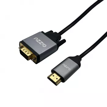 Gizzu Full HD HDMI į VGA kabelis (1,8 m) - juodas
