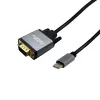 Gizzu Full HD USB-C į VGA adapterio kabelis 1,8 m juodas