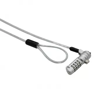 Gizzu Secure Wedge Code Cable Lock 1,8 m - kodinė spyna su plieniniu kabeliu
