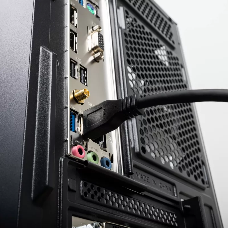 Gizzu USB 3.0 aktyvus prailginimo kabelis 5 m - juoda