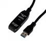 Gizzu USB 3.0 aktyvus prailginimo kabelis 5 m - juoda