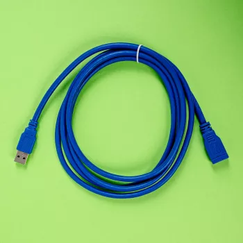 Gizzu USB 3.0 prailginimo laidas 2m – 5Gbps, vyriška į moterišką jungtį, juodas