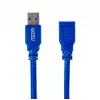 Gizzu USB 3.0 prailginimo laidas 2m – 5Gbps, vyriška į moterišką jungtį, juodas