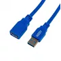 Gizzu USB 3.0 prailginimo laidas 2m – 5Gbps, vyriška į moterišką jungtį, juodas