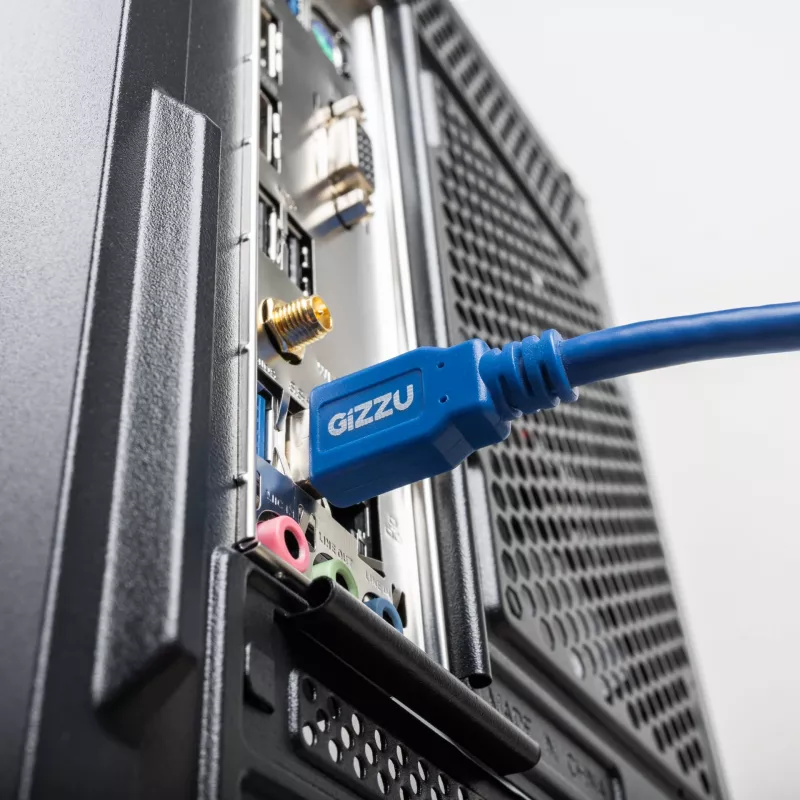 Gizzu USB 3.0 prailginimo kabelis 5 m - mėlynas