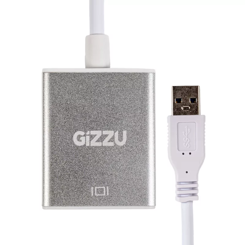 Gizzu USB 3.0 į HDMI adapteris - Full HD 1080p vaizdo išvestis, juodos spalvos
