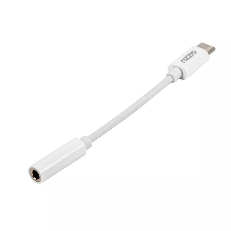 Gizzu USB Type-C į 3,5 mm AUX garso adapteris – baltas