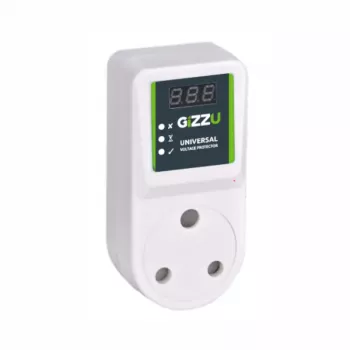 GIZZU Voltage Protector 16A – apsauga nuo įtampos šuolių ir per žemos/aukštos įtampos buitiniams prietaisams