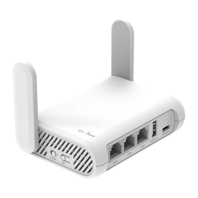 GL.iNet Opal Wi-Fi 5 maršrutizatorius AC1200 Dual-Band Gigabit OpenWrt USB 2.0 VPN klientas/serveris