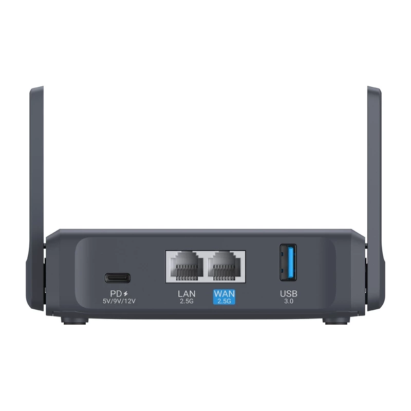 GL.iNet Slate 7 AC750 dviejų dažnių gigabitinis belaidis maršrutizatorius su OpenWrt, USB 2.0, MicroSD lizdu, VPN palaikymu