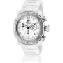 Glam Rock GR50100 moteriškas analoginis kvarcinis laikrodis 42 mm baltu ciferblatu ir keramikos apyranke