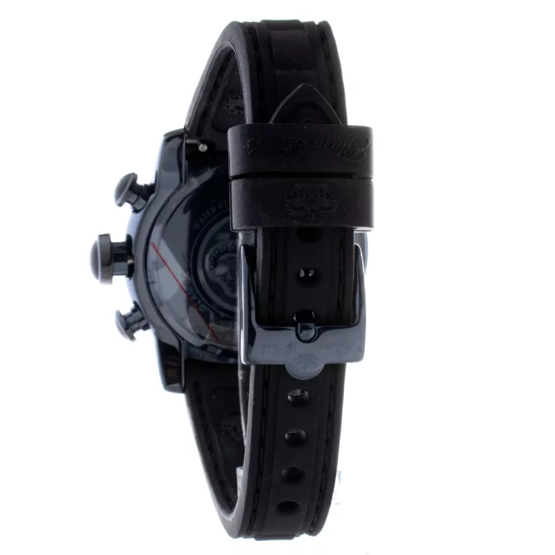 GLAM ROCK GR50112 Miami Moteriškas Šveicariškas Kvarcinis Chronografas 42mm Juodas Silikonas