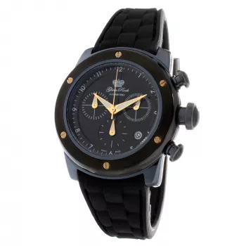 GLAM ROCK GR50112 Miami Moteriškas Šveicariškas Kvarcinis Chronografas 42mm Juodas Silikonas